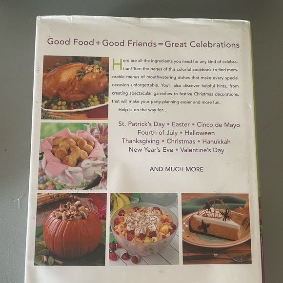 Taste of Home Metal Bronze Bible Book Photo Stand Holder w Celebrations Cookbook - Picture 3 of 4